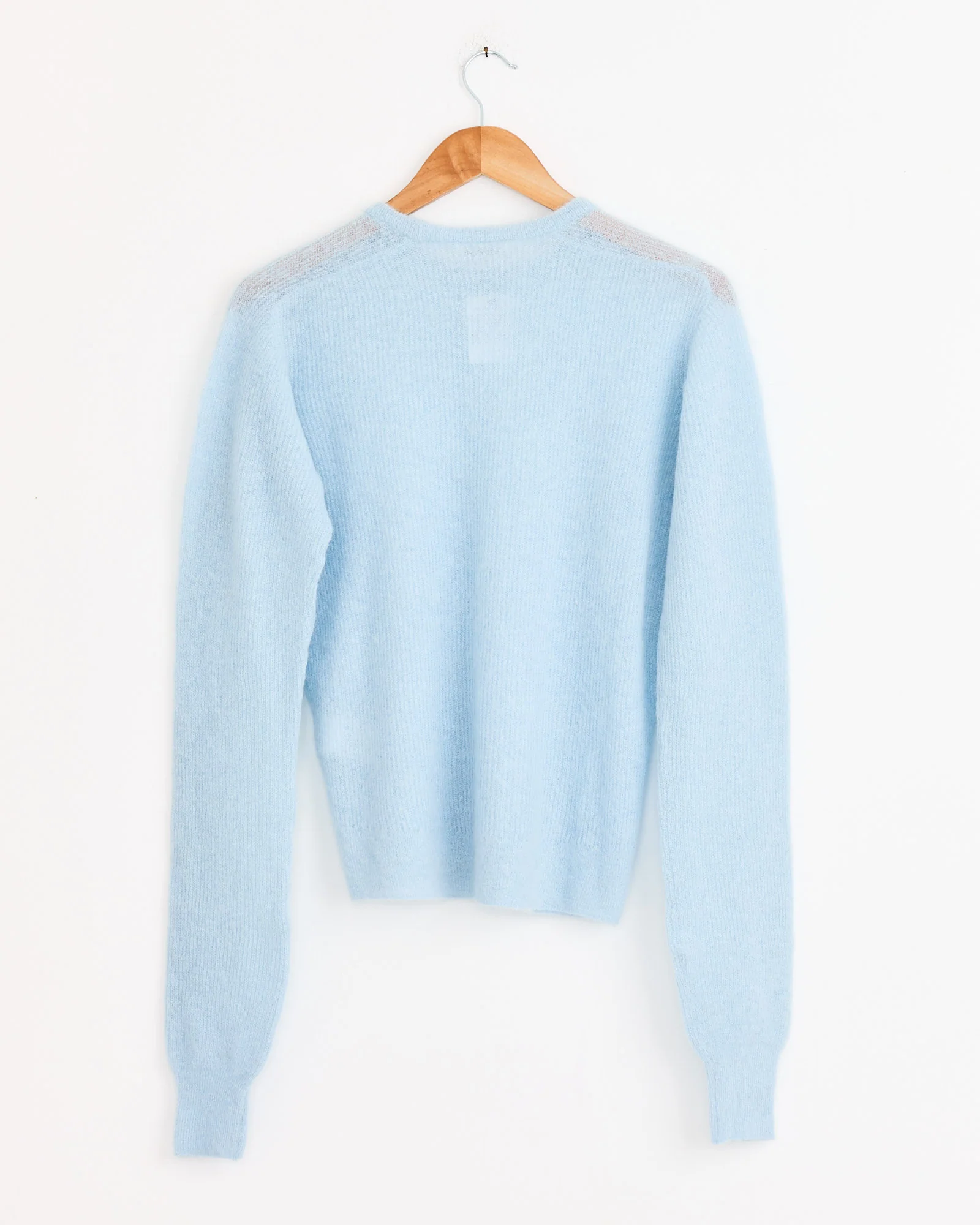 Baby Suri Alpaca Pullover in Light Blue - Image 3