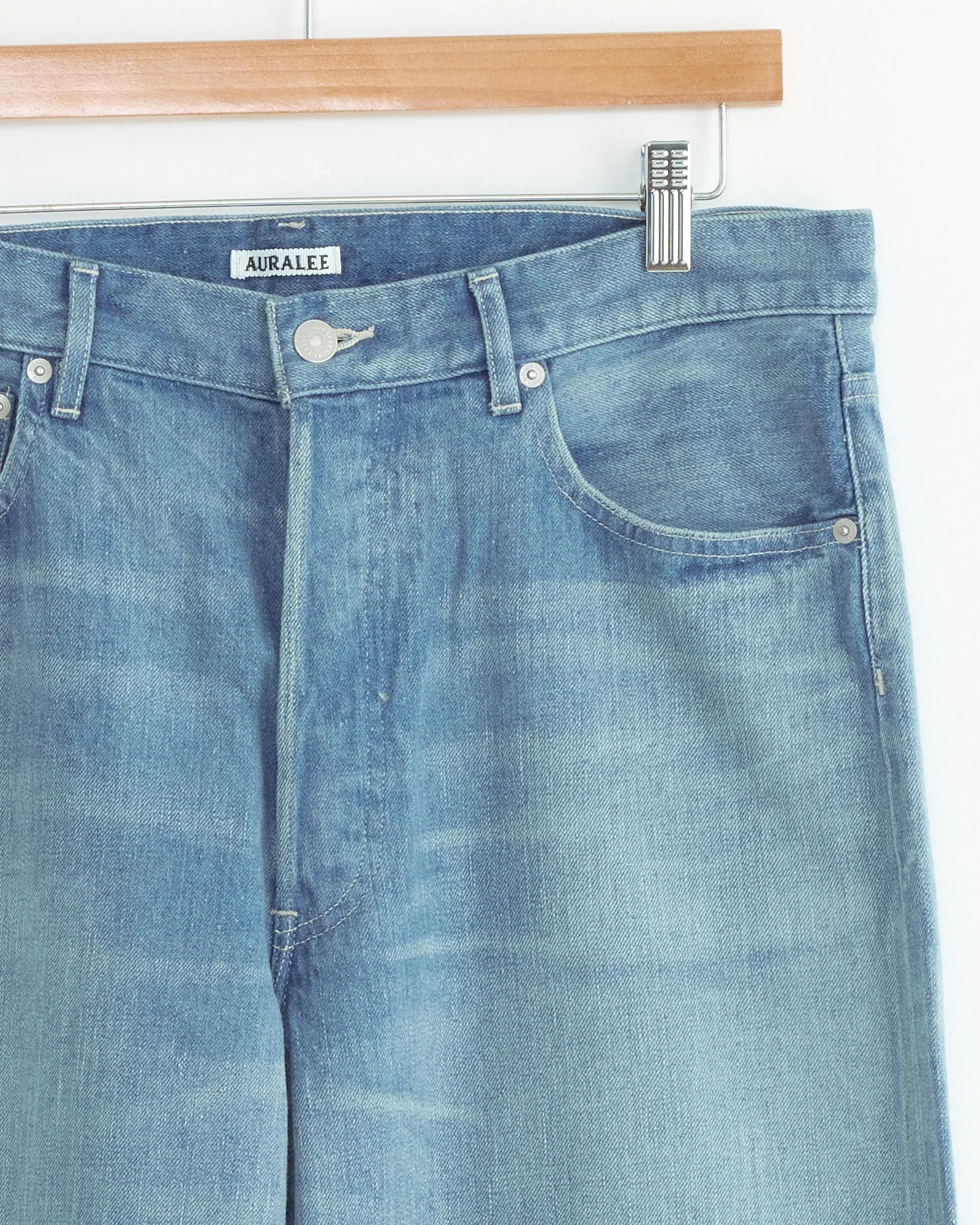 Faded Light Denim Pant in Light Indigo - Image 7