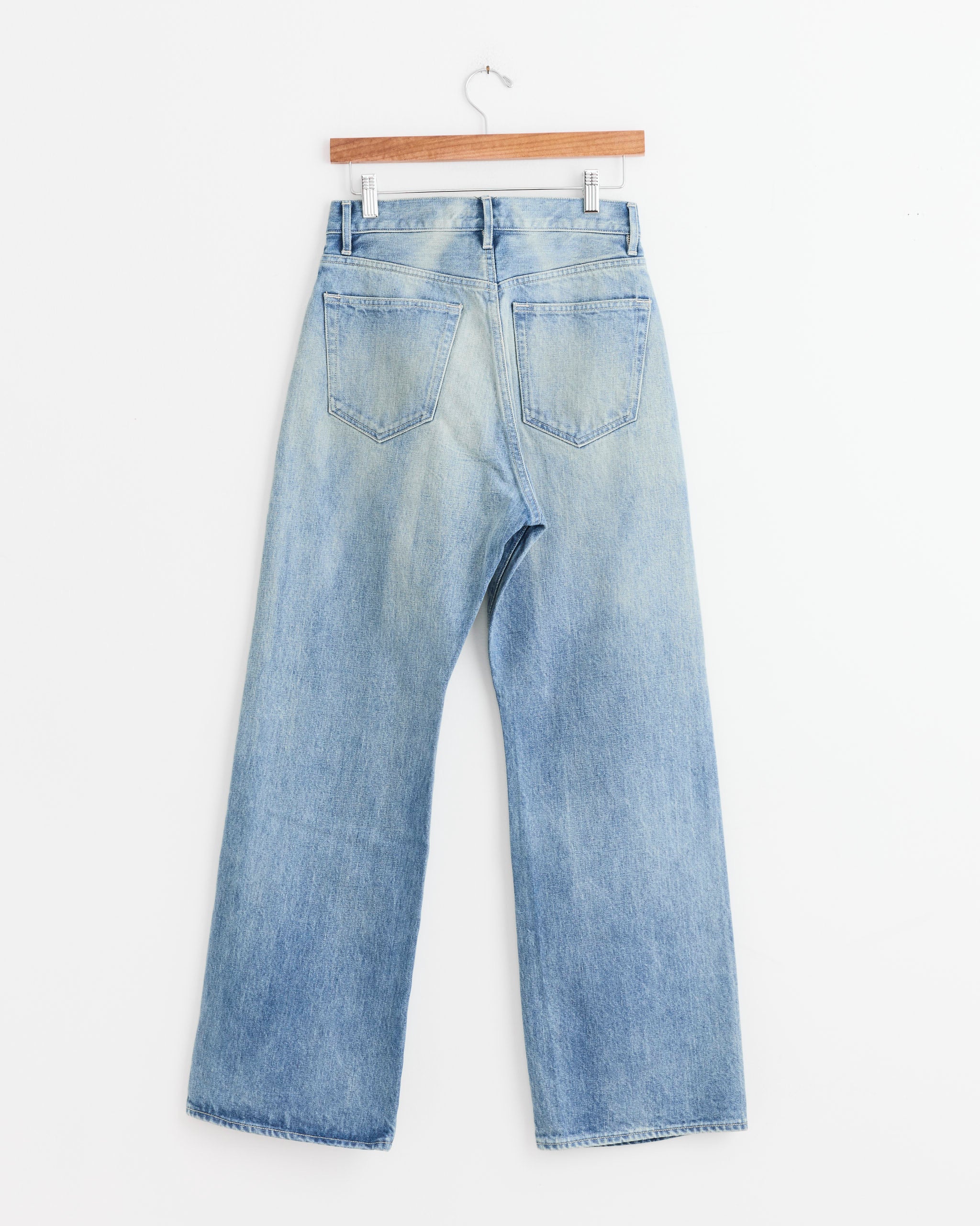 Selvedge Faded Heavy Denim Pant in Faded Indigo - Image 3