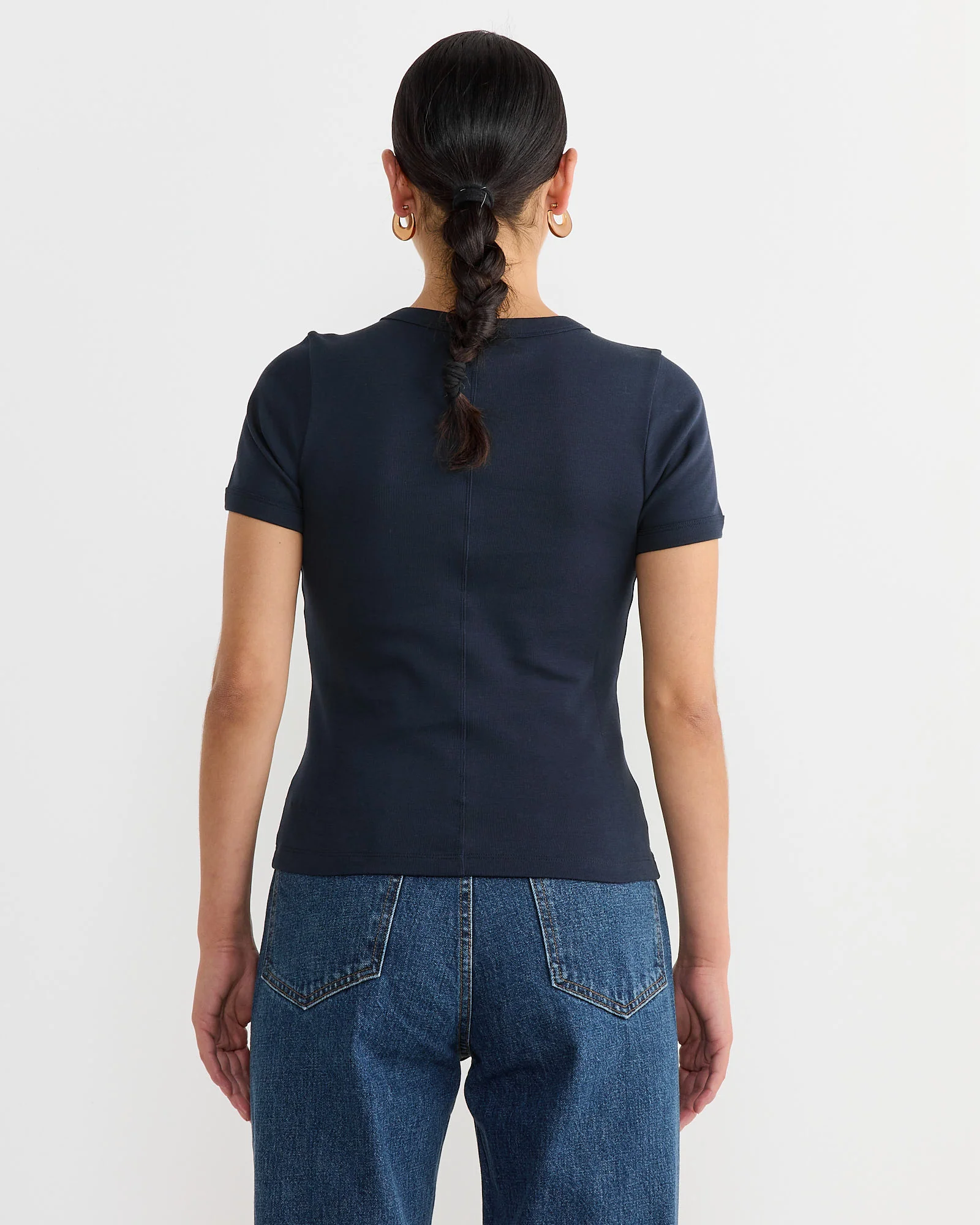 Car Tee in Navy - Image 4