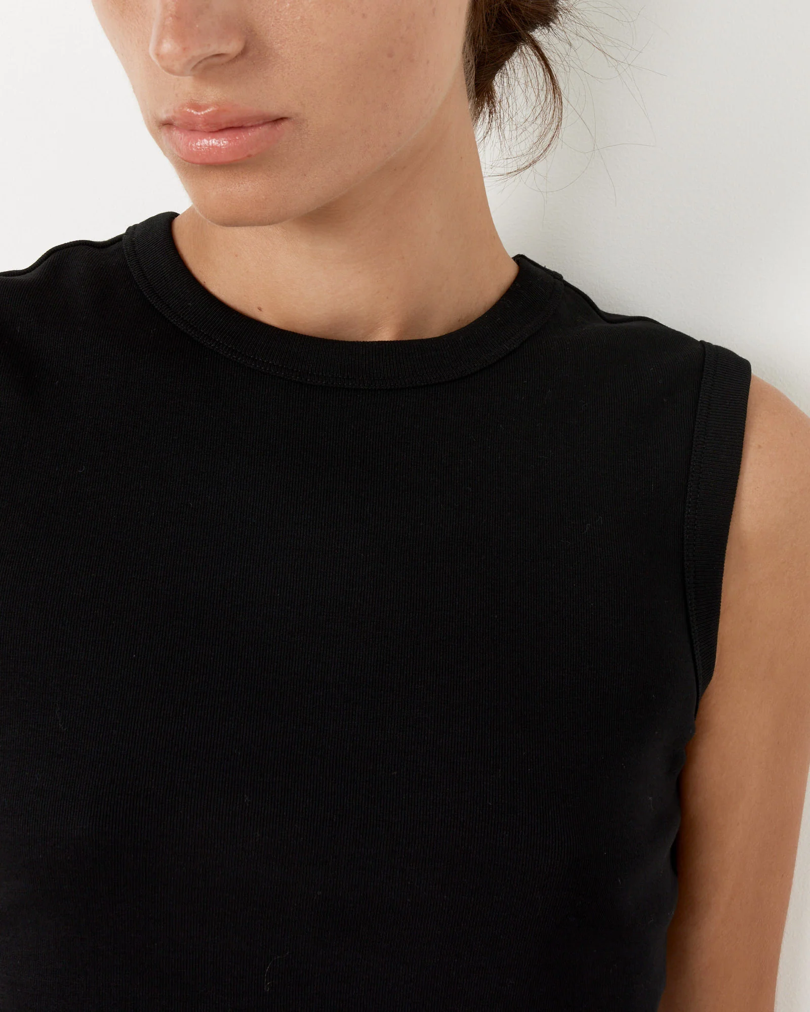 Esme Crop Tank in Black - Image 5