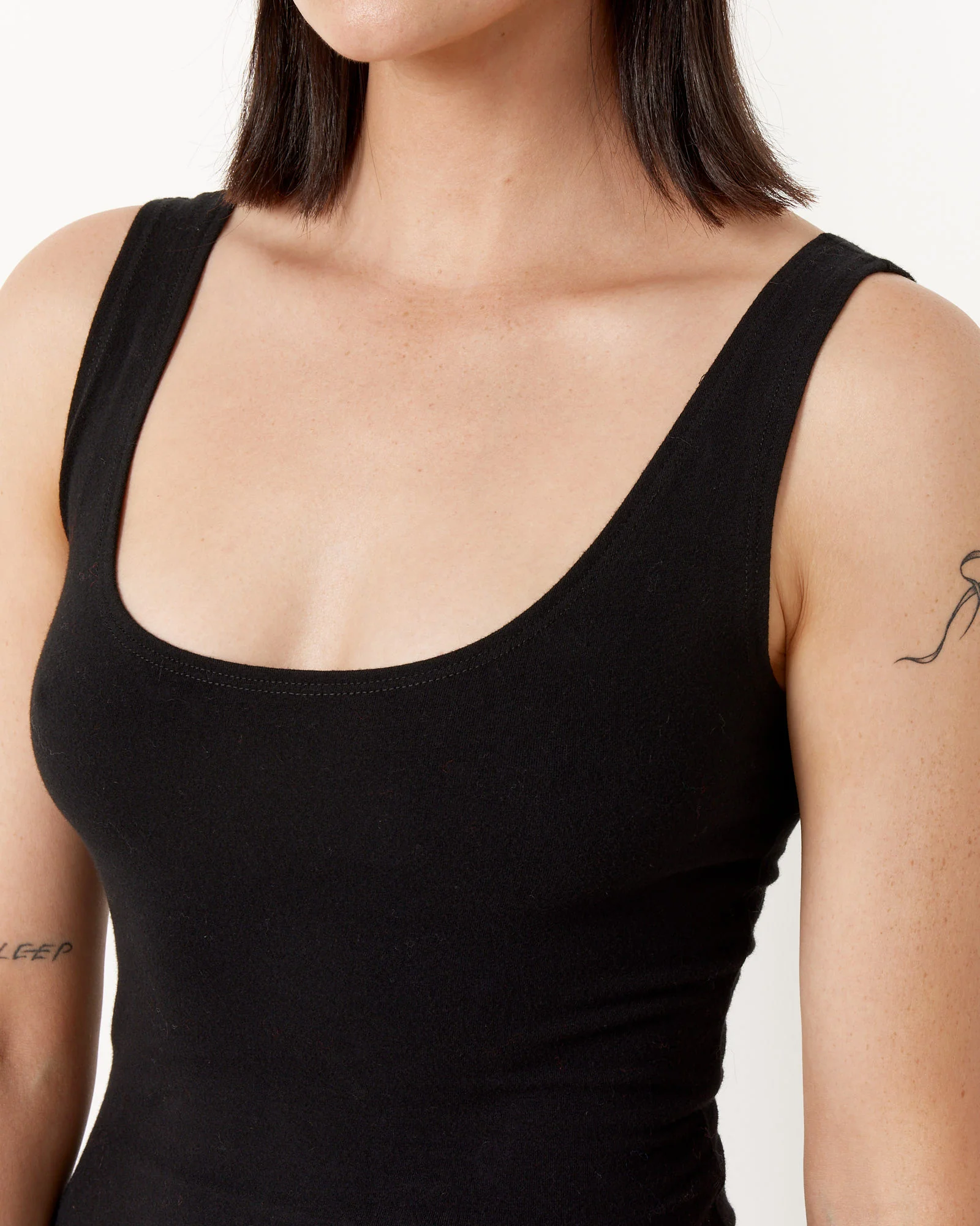 Via Olympia Short Unitard in Black - Image 3