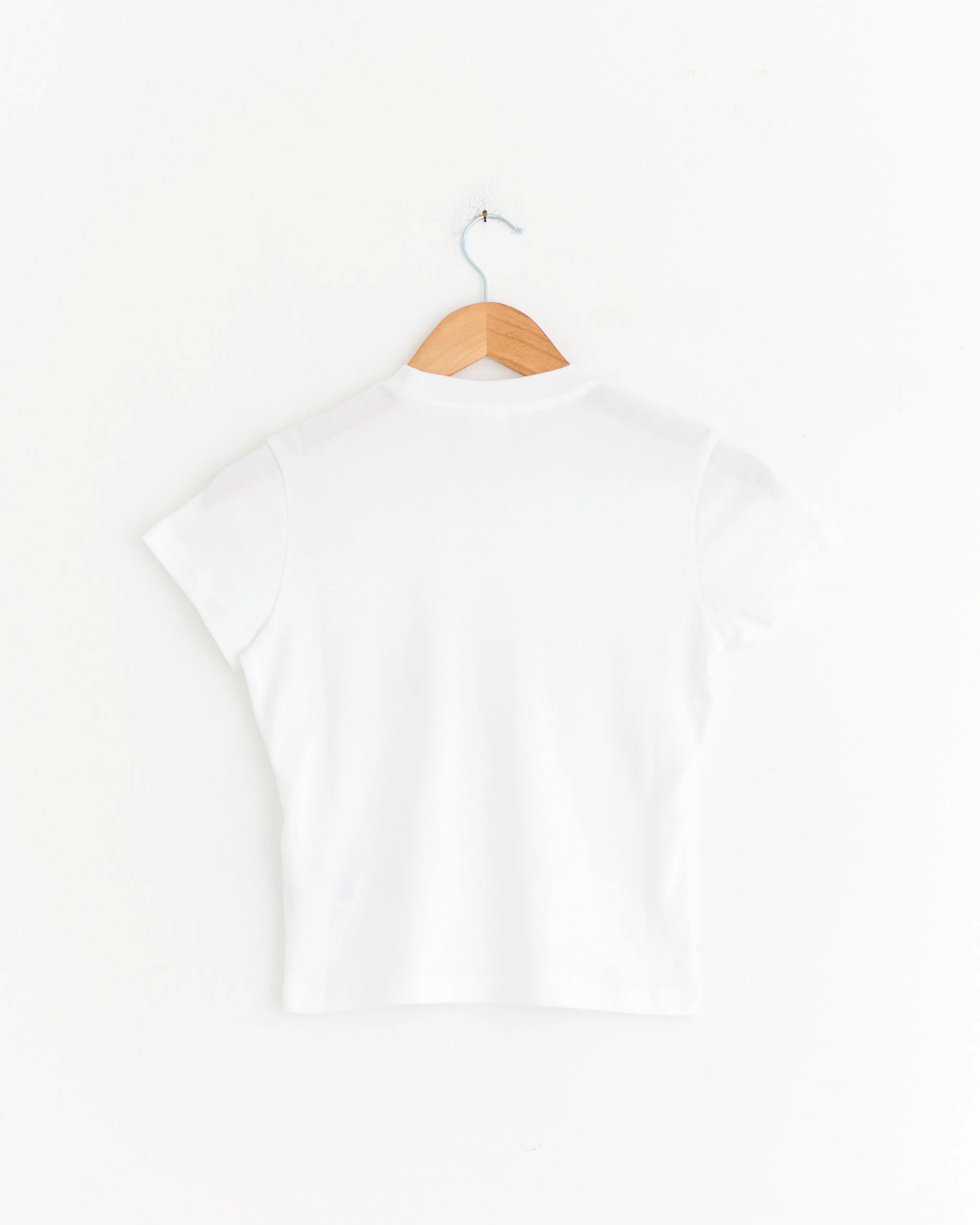 Baby Double Logo Tee in White - Image 3