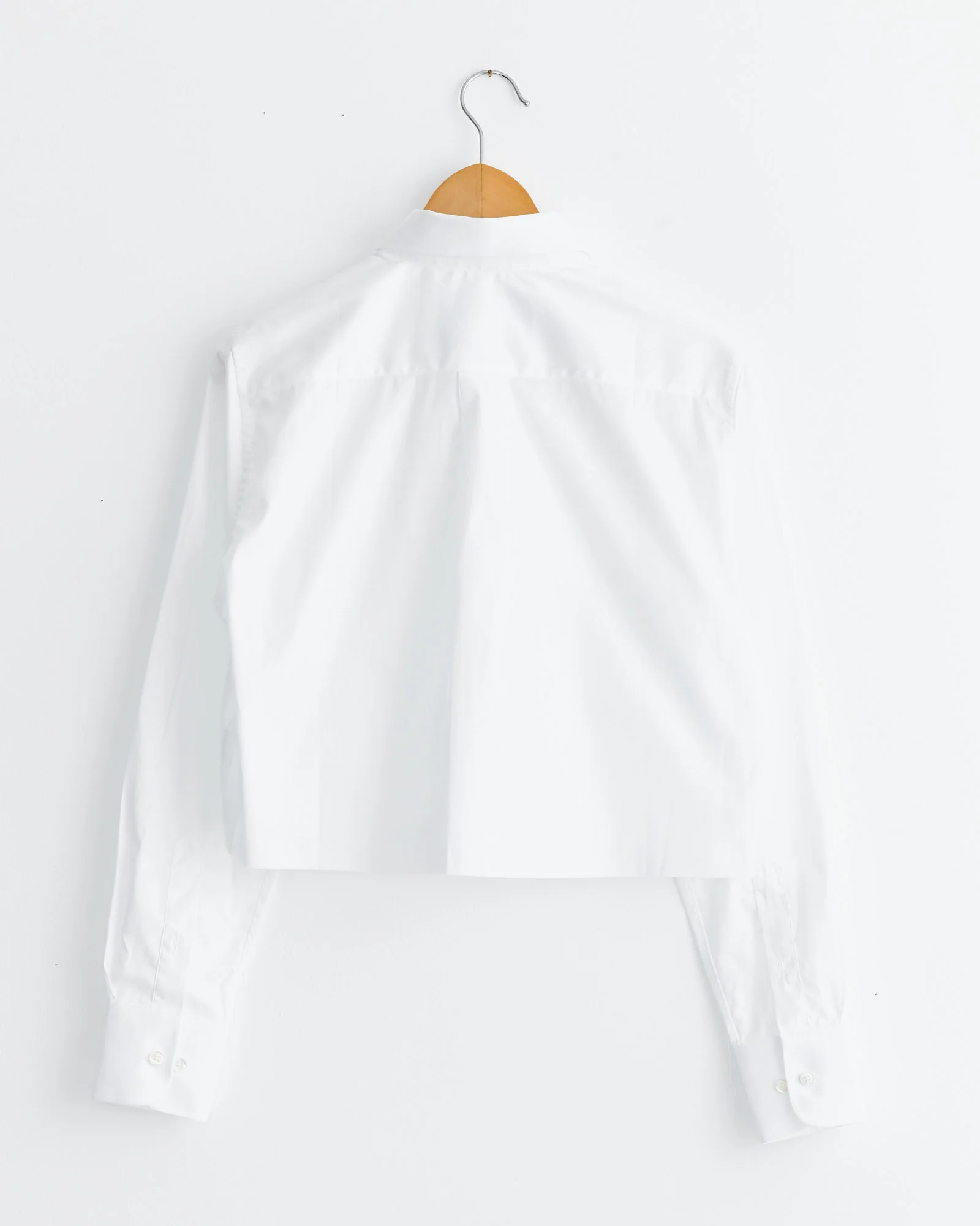 Cropped Shirt in White - Image 3